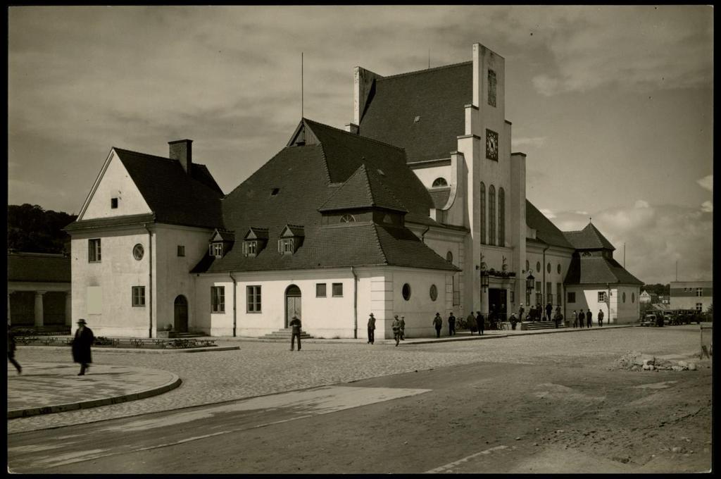 Dworzec w Gdyni w 1926 r.