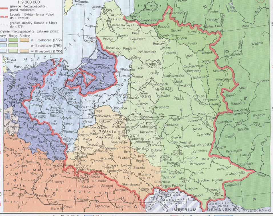 Rozbiory ziem polskich W 1795 roku król Stanisław