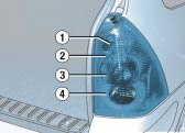 Powyższe 5 żarówek wymienia się poprzez zdjęcie światła: odchylić odpowiednią boczną wykładzinę bagażnika, aby uzyskać tym samym dostęp do świaeł, wyciągnąć nakrętki mocowania światła wewnątrz