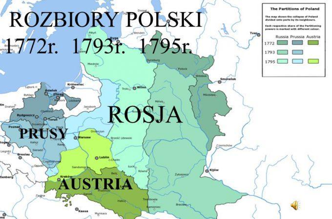 1795r.- III rozbiór Polski (dokonany przez Prusy, Austrię i Rosję), Polska na 123 lata zniknęła z mapy Europy i świata.
