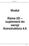 Moduł. Rama 2D suplement do wersji Konstruktora 4.6